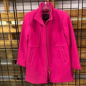 Talbots hot pink coat